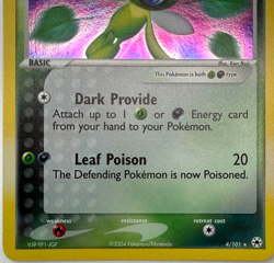 Dark Celebi 4/101 Holo Rare EX Hidden Legends 2004 Pokemon LP - Image 4