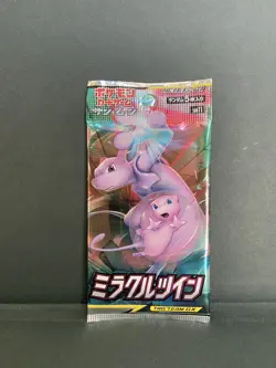 2019 Pokemon Japanese TCG Sun & Moon Miracle Twin Booster Pack-Factory Sealed - Image 1