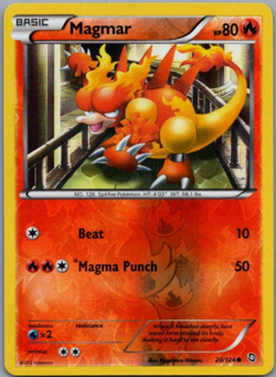 Pokemon - Magmar - 20/124 - Dragons Exalted - Reverse Holo - NM/M - Image 1