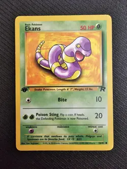 Pokemon TCG Ekans 56/82 Team Rocket Regular LP - Image 1