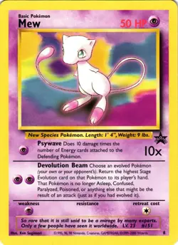 Pokemon TCG Mew Black Star Movie Promo Regular VLP - Image 1