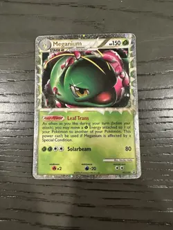 Pokemon MEGANIUM PRIME - HGSS08 HeartGold SoulSilver Promo - Image 1