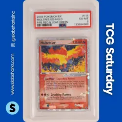 2004 POKEMON EX FIRERED & LEAFGREEN #115/112 MOLTRES EX PSA 6 - Image 1