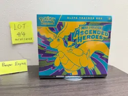 Pokemon Ascended Hero's Elite Trainer Box Sealed ETB - NEW SEALED- READY TO SHIP - Image 1