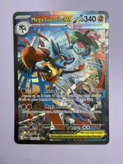 2025 Pokemon Mega Evolution Lucario ex #179/132 Special Illustration Rare - Image 1