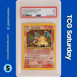 2000 POKEMON BASE SET 2 #4/130 CHARIZARD HOLO PSA 3 - Image 1