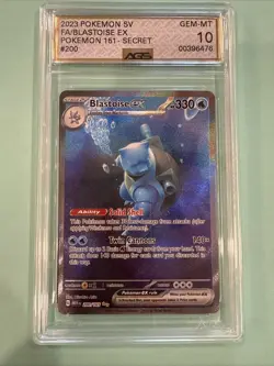 Pokemon Scarlet & Violet 151 TCG Blastoise EX 200/165 Sir Special Illustration - Image 1