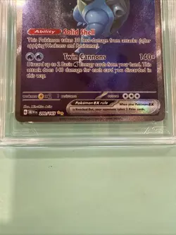 Pokemon Scarlet & Violet 151 TCG Blastoise EX 200/165 Sir Special Illustration - Image 4