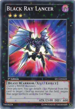Black Ray Lancer - SP13-EN029 - Starfoil Rare - Unlimited Edition x1 - Lightly P - Image 1