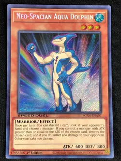 YUGIOH NEO-SPACIAN AQUA DOLPHIN SGX4-ENA07 1ST SECRET (NM) - Image 1