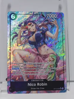 Nico Robin Alt Art Super Rare Legacy of the Master #OP12-087 SR One Piece TCG - Image 1