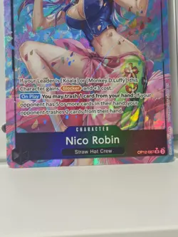 Nico Robin Alt Art Super Rare Legacy of the Master #OP12-087 SR One Piece TCG - Image 4