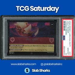 2024 DISNEY LORCANA P1 LEAGUE PROMO #27/P1 JOLLY ROGER HOOK'S SHIP PSA 10 - Image 1