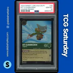2024 DISNEY LORCANA P1 LEAGUE PROMO #26/P1 KIT CLOUDKICKER TOUGH GUY PSA 10 - Image 1