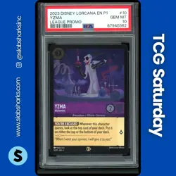 2023 DISNEY LORCANA TCG: THE FIRST CHAPTER #10/P1 YZMA ALCHEMIST PROMO PSA 10 - Image 1