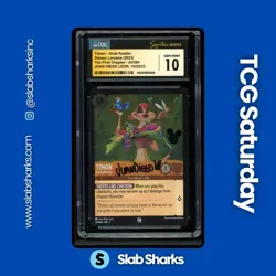 2023 DISNEY LORCANA THE 1ST CHAPTER #24/204 TIMON - GRUB RUSTLER JDL AUTO CGC 10 - Image 1