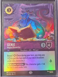 Lorcana Winterspell, Genie - Magical Researcher. Epic Holo 210/204 - Image 1