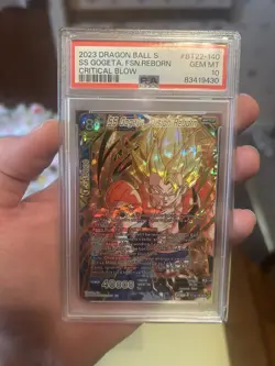 2023 DBS Card Game SS Gogeta, Fusion Reborn SCR 🔥 PSA 10 Secret Rare GEM Mint! - Image 1