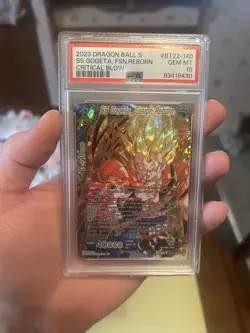 2023 DBS Card Game SS Gogeta, Fusion Reborn SCR 🔥 PSA 10 Secret Rare GEM Mint! - Image 2