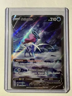 Suicune v Crown Zenith Galarian Gallery Holo Ultra Rare Card GG38 GG70 - Image 1