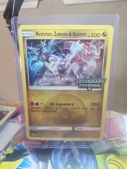 Jumbo Reshiram, Zekrom & Kyurem Promo Card 2018 Pokemon Legendary Dragon Majesty - Image 1