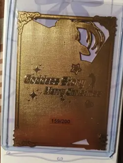 Goddess Story Kurumi Gold Metal Waifu Card Numbered 159/200 - Image 2