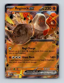 Regirock ex 101 2025 Pokemon Destined Rivals Double Rare Card NM+ (b) - Image 1