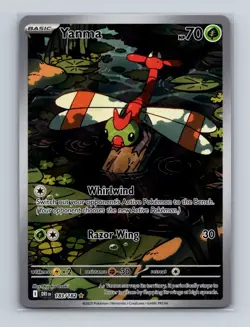 Yanma 183 2025 Pokemon Destined Rivals Illustration Rare Card NM+ - Image 1