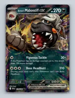Arven's Mabosstiff ex 139 2025 Pokemon Destined Rivals Double Rare Card NM+ (b) - Image 1
