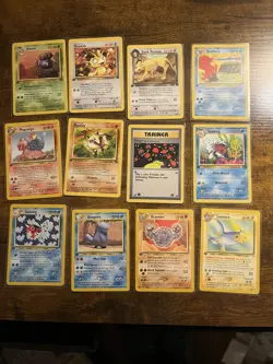 Pokemon card FIRST EDITION 12 card lot LP-NM - Image 1