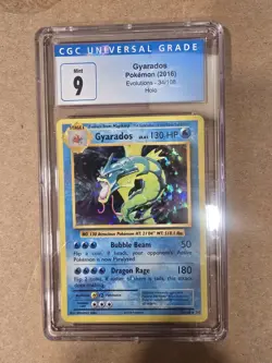2016 Pokemon Evolutions Gyarados CGC 9 English #34/108 Holo - Image 1