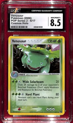 CGC 8.5 2006 Pokemon Pop Series 2 Venusaur #6 - Image 1