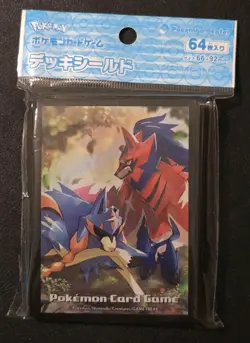 NEW OFFICIAL POKEMON CENTER JAPANESE ZACIAN & ZAMAZENTA DECK SLEEVES 64 CT - Image 1