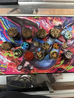 Large Lot of Pokemon TCG Playing Coins Over 125 Coins Multiple Sets See Pics - Image 1
