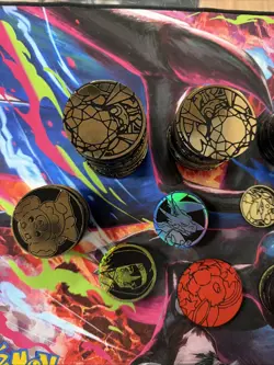 Large Lot of Pokemon TCG Playing Coins Over 125 Coins Multiple Sets See Pics - Image 2