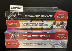 Sealed Pokemon Melmetal / Black Kyurem and Archaludon / Reshiram EX Box Bundles - Image 1