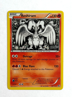 Pokemon TCG Reshiram 28/113 Reverse Holofoil Holo Rare Legendary Treasures - Image 1