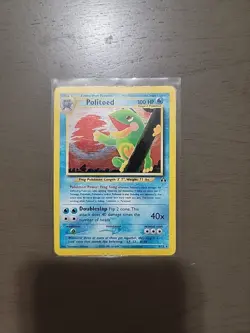 Pokemon TCG Politoed Neo Discovery 8 Holo Unlimited Rare - Image 1