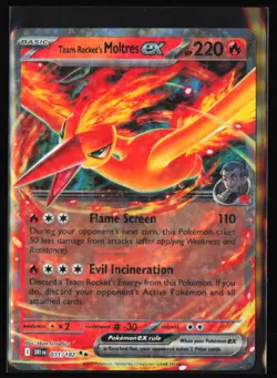 Team Rocket's Moltres ex 031/182 SV10: Destined Rivals - Pokemon TCG - NM - Image 1
