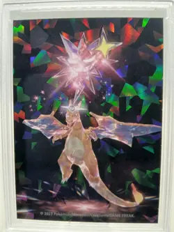 2023 POKEMON CENTER TERASTAL STICKER CHARIZARD PSA 8 HOLO PRISM NINTENDO - Image 2