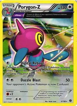 Pokemon TCG Porygon-Z 67/98 Ancient Origins Holo DMG - Image 1