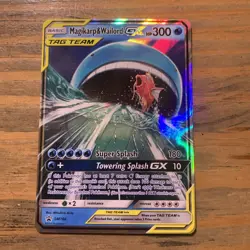 Pokemon Magikarp & Wailord GX 2019 Sun & Moon SM166 - Image 1