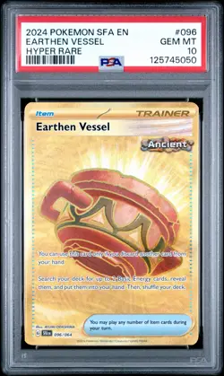 Earthen Vessel 096/064 | Pokemon Ancient Holo Hyper Rare PSA 10 - Image 1
