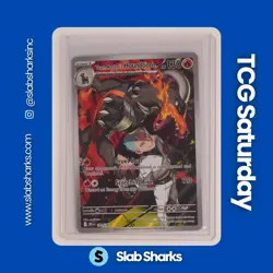 2025 POKEMON DESTINED RIVALS #191/182 TEAM ROCKET'S HOUNDOOM ILLUSTRATION RARE - Image 1