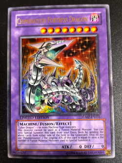 YuGiOh KONAMI Chimeratech Fortress Dragon 1996 Limited edition JUMP-EN031, used - Image 1