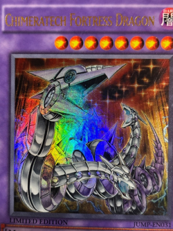 YuGiOh KONAMI Chimeratech Fortress Dragon 1996 Limited edition JUMP-EN031, used - Image 2
