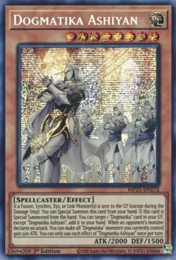 x3 Dogmatika Ashiyan - MP21-EN172 - Prismatic Secret Rare - 1st Edition Yu-Gi-Oh - Image 1