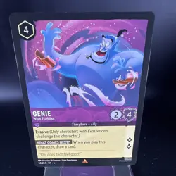 Genie Wish Fulfilled 53 / 204 Azurite Sea Regular Rare Disney Lorcana - Image 4