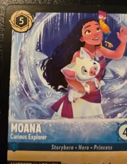Moana - Curious Explorer 155/204 Legendary Winterspell Disney Lorcana TCG - Image 2