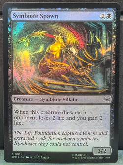 Symbiote Spawn C 0011 FOIL Marvel Spider-man Eternal Legal Near Mint Card Game - Image 1